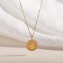 Kind Gold Vermeil Plated Shorthand Coin Necklace, thumbnail 1 of 8