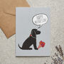 Black Cocker Spaniel Mother's Day Card, thumbnail 1 of 1