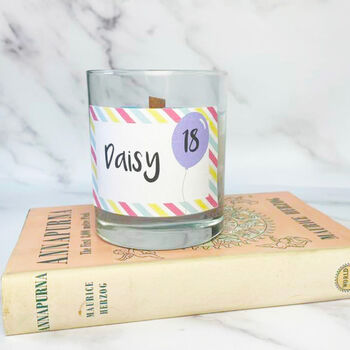 Personalised 18th Birthday Cake Scented Candle, 3 of 4
