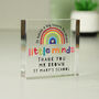 Personalised Teacher Gift Glass Block, thumbnail 3 of 6