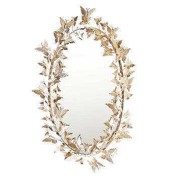 Luxury Antique Style Butterfly Wall Mirror, 2 of 6