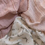 3pcs Muslin, Powder Blossom, Rose, thumbnail 2 of 3