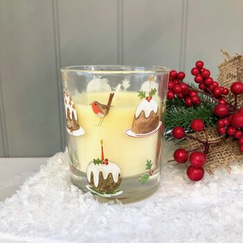 Christmas Pudding Scented Candle, 3 of 3