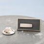 Double Sided Chain Cufflinks. Black Rectangle Cufflinks, thumbnail 6 of 11