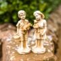 Large Boy And Girl Standing Statues Garden Ornament Decor, thumbnail 1 of 6