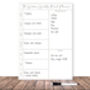 Weekly Meal Planner Aluminium Whiteboard, thumbnail 4 of 6