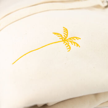 Palm Tree Embroidered Hoodie ~ Cream, 11 of 11