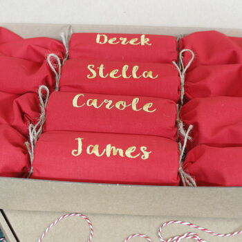 Eco Friendly Cracker Personalised Fabric Cracker, 8 of 8