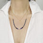 Blue Sapphire Necklace, thumbnail 4 of 12