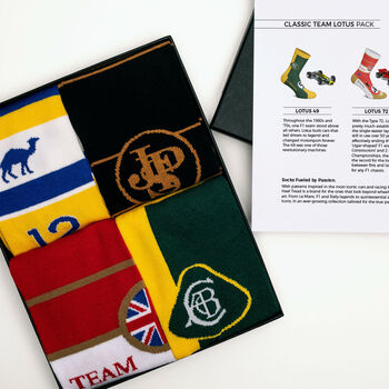 Lotus F1 Racing Socks Gift Set, 2 of 11