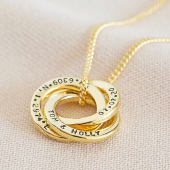 Personalised Russian Ring Necklace, 3 of 10