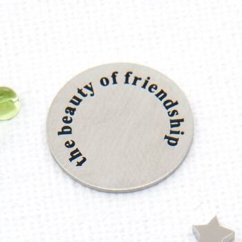 Beauty Of Friendship Token With Card And Adult Bracelet, 3 of 6