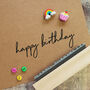 Happy Birthday Handwritten Font Rubber Stamp, thumbnail 1 of 2