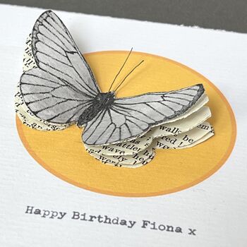 Personalised Framed Butterfly Art – Graduation Or Milestone Birthday Gift, 3 of 9