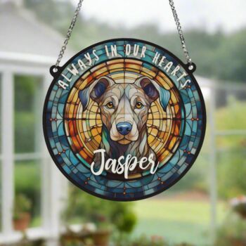 Greyhound Grey Memorial Suncatcher, 2 of 5