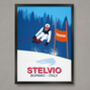 Bormio Downhill Ski Race Poster, thumbnail 1 of 6