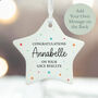 Personalised Gcse Exams Congratulations Porcelain Star Keepsake Gift, thumbnail 2 of 5