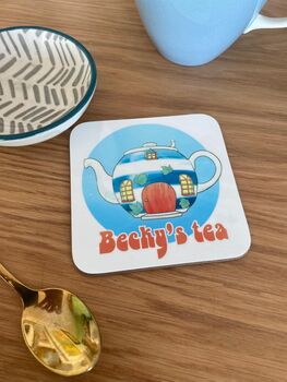Personalised Teapot Coaster, 6 of 7