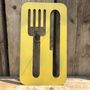 Knife And Fork Kitchen Sign Home Decoration House Gift, thumbnail 5 of 5
