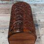 Wooden Floral Carved Chest, thumbnail 7 of 8