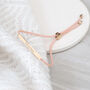 Personalised Rose Gold Plated Identity Rope Bracelet, thumbnail 3 of 5