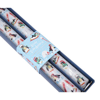 Winter Wonderland Penguin Pack Of Two Advent Candles, 4 of 5