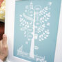Personalised Family Tree Art Print With Names, thumbnail 3 of 7
