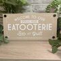 Welcome To The Long Soak Hot Tub Garden Sign, thumbnail 7 of 12