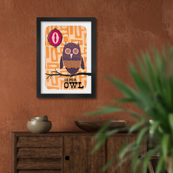 O Is For Owl Poster Print, 4 of 4
