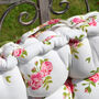 Helmsley Blush Floral Garden Bench Cushion, thumbnail 6 of 7