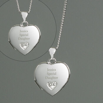 Birthday Gifts For Girls Personalised Silver Photo Locket Necklace, 4 of 9