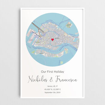 Personalised Relationship Milestones Map Print Classic Worldwide Edition, 11 of 12