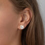 Swarovski Crystal Flower Shaped Stud Earrings, thumbnail 1 of 5