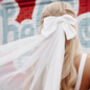Hen Party Veil With Bow Evening Wedding Veil, thumbnail 2 of 9