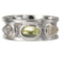 Sterling Silver Mixed Gemstone Drum Ring, thumbnail 5 of 9