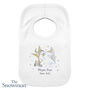 Personalised The Snowman Baby Bib – Perfect First Christmas Gift, thumbnail 3 of 3