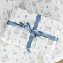 White Christmas Wrapping Paper Roll Or Folded, thumbnail 1 of 3