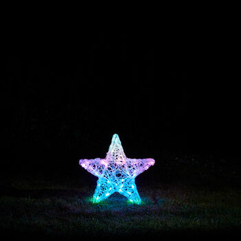 Twinkly Smart LED Outdoor Acrylic Small Christmas Star, 10 of 11