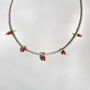 Pearl And Chilli Charm Necklace, thumbnail 1 of 6