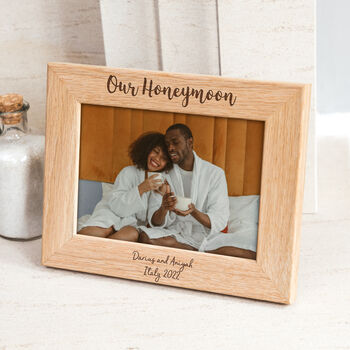 Personalised Honeymoon Photo Frame, 7 of 7