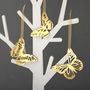 Luxe Gold Perspex Christmas Butterflies, thumbnail 2 of 4