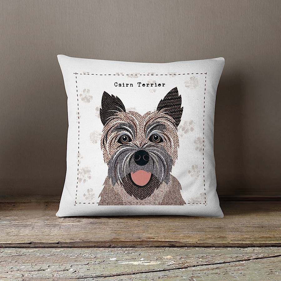 personalised cushion dog