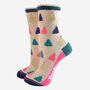 Women's Bamboo Socks Multicoloured Christmas Tree, thumbnail 2 of 5