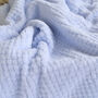 Personalised Blue Honeycomb Baby Blanket, thumbnail 4 of 8