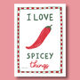 I Love Spicey Things Print, thumbnail 5 of 7