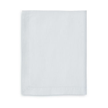 White Linen Tablecloth With Mitered Hem By The Linen Works