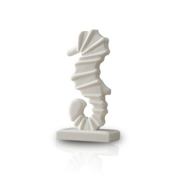 Handcarved Travertine Seahorse Sculpture, 4 of 4