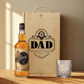 Best Dad Rum Gift Set With Custom Lid, 10 of 12