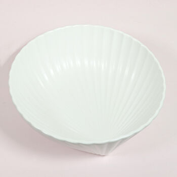 G Decor White Shell Ceramic Serving Plate Bowl Or Set, 3 of 6