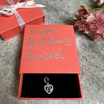 13th Birthday Charm Personalised Silver Bracelet Gift, 2 of 8